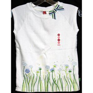 NWT 2004 Gymboree Dandelion Wishes Shirt Flower Hem Early Spring Bow sz 9